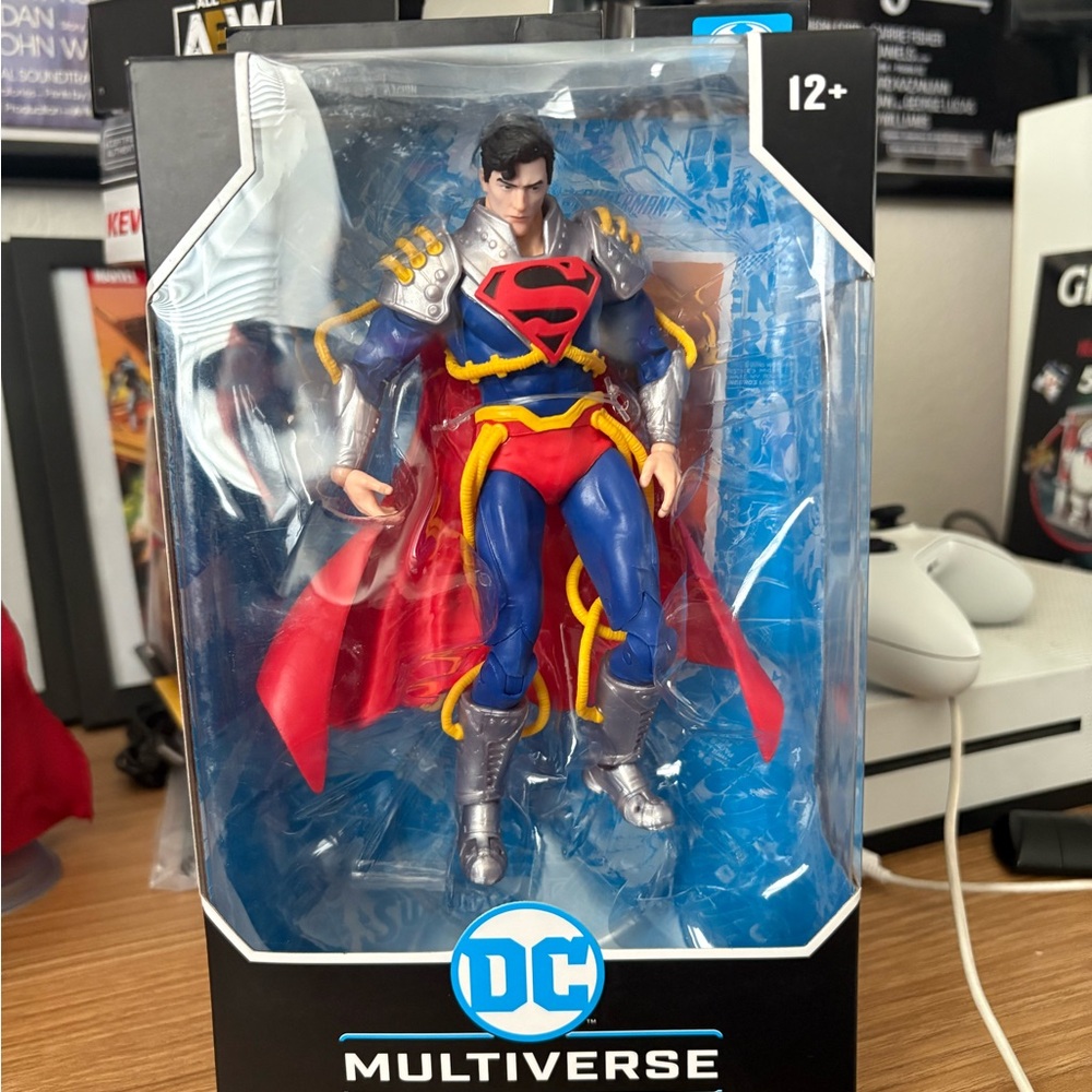 DC Multiverse Superman Action Figure - Blue, Red, Silver
